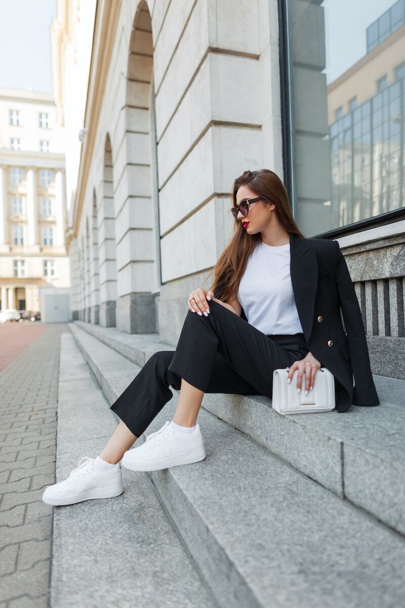 Basket habillé pour femme