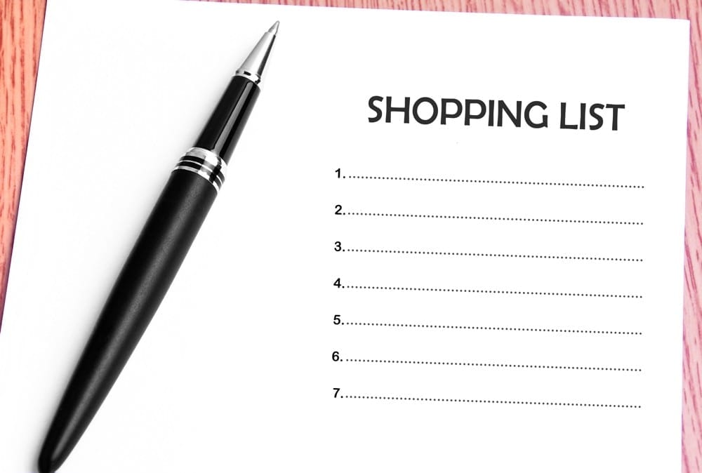 Pro des soldes shopping list by Mademoiselle M