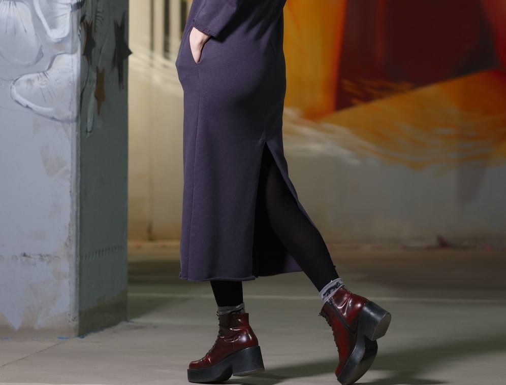 Robe longue grise by Mademoiselle M