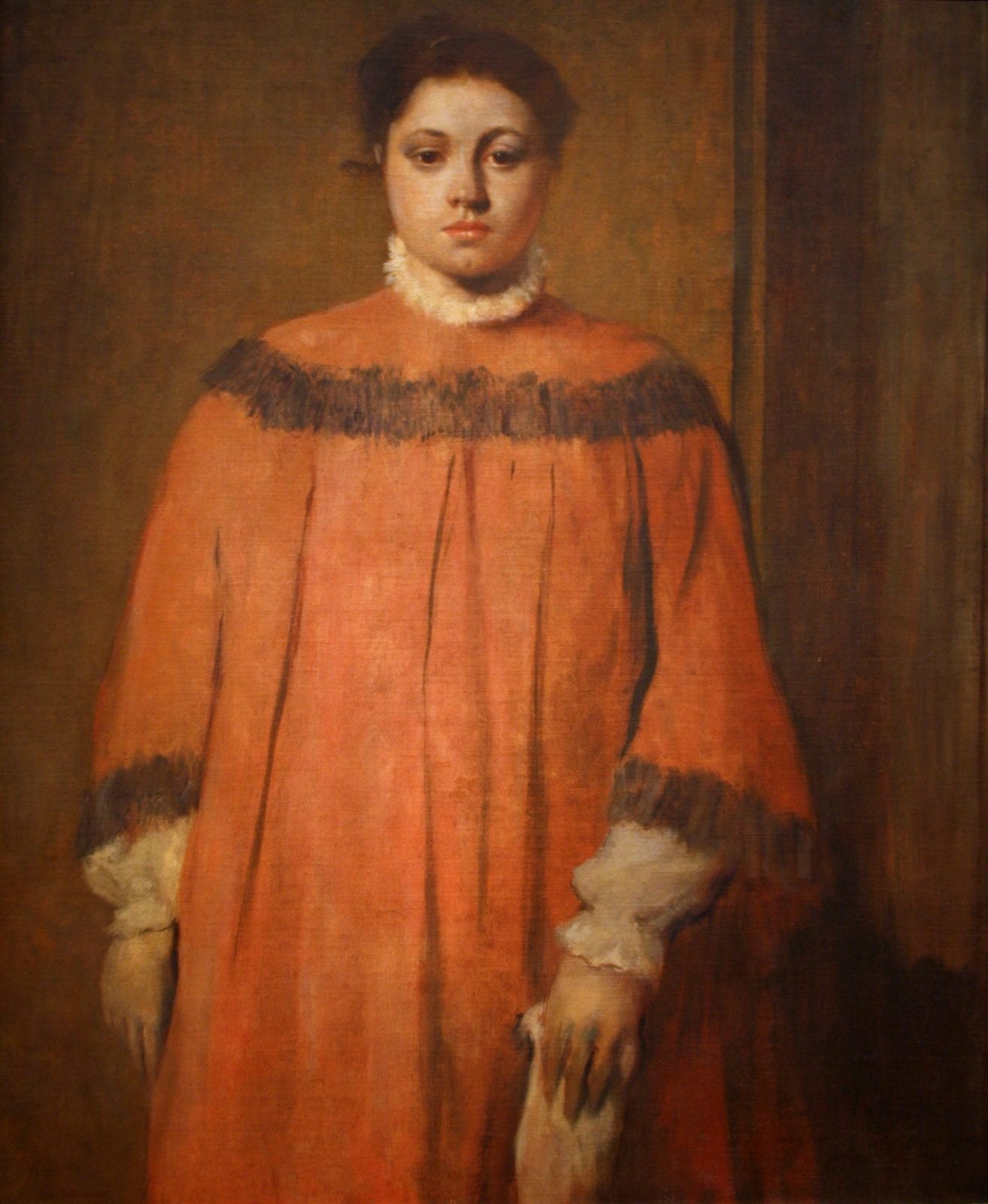 Girl-in-Red-Edgar-Degas